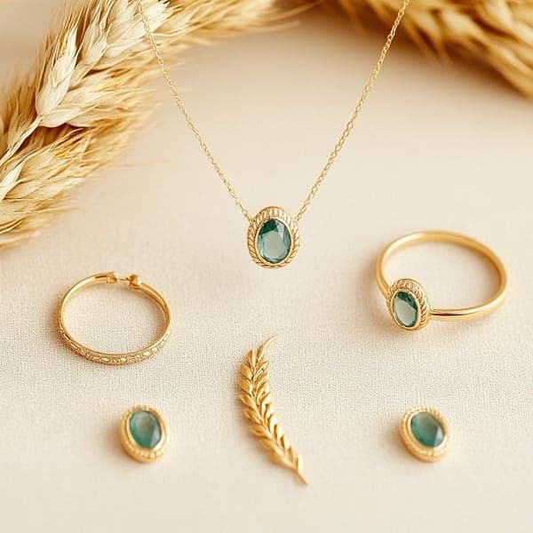 Collier en or artisanal